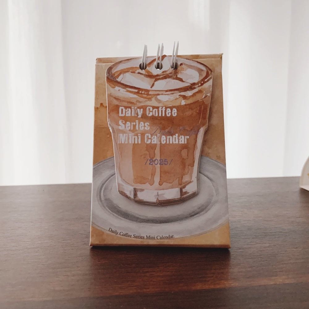 Coffee Coffee Mini Small Desk Calendar Per Day