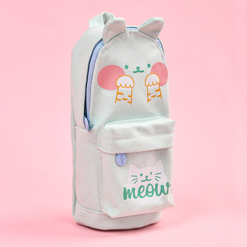 Cute Schoolbag Pen Large Capacity Stationery Bag