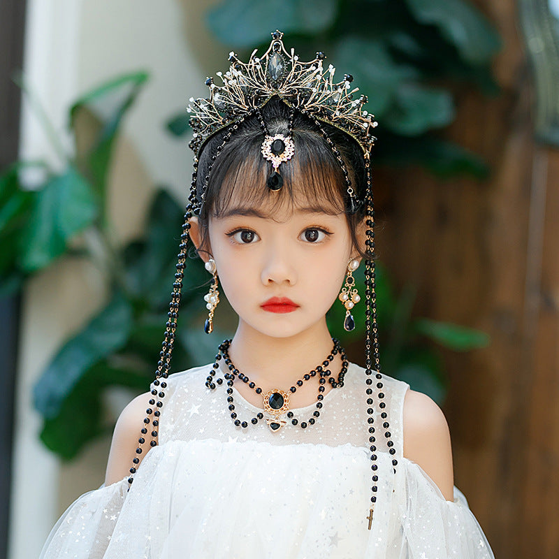 Children's Lolita Fringed Crown Catwalk Crown Hair Accessories