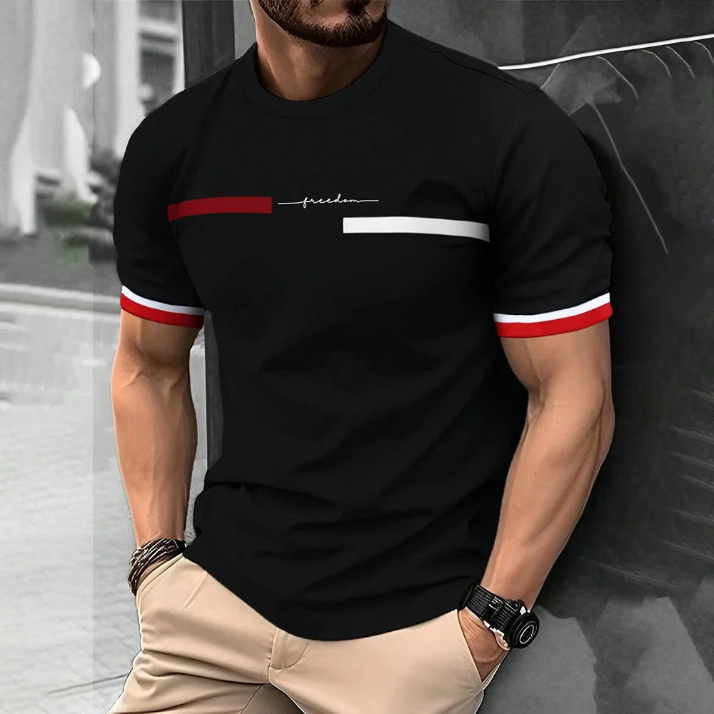 Men's 3D Digital Printing Short-Sleeved T-shirt