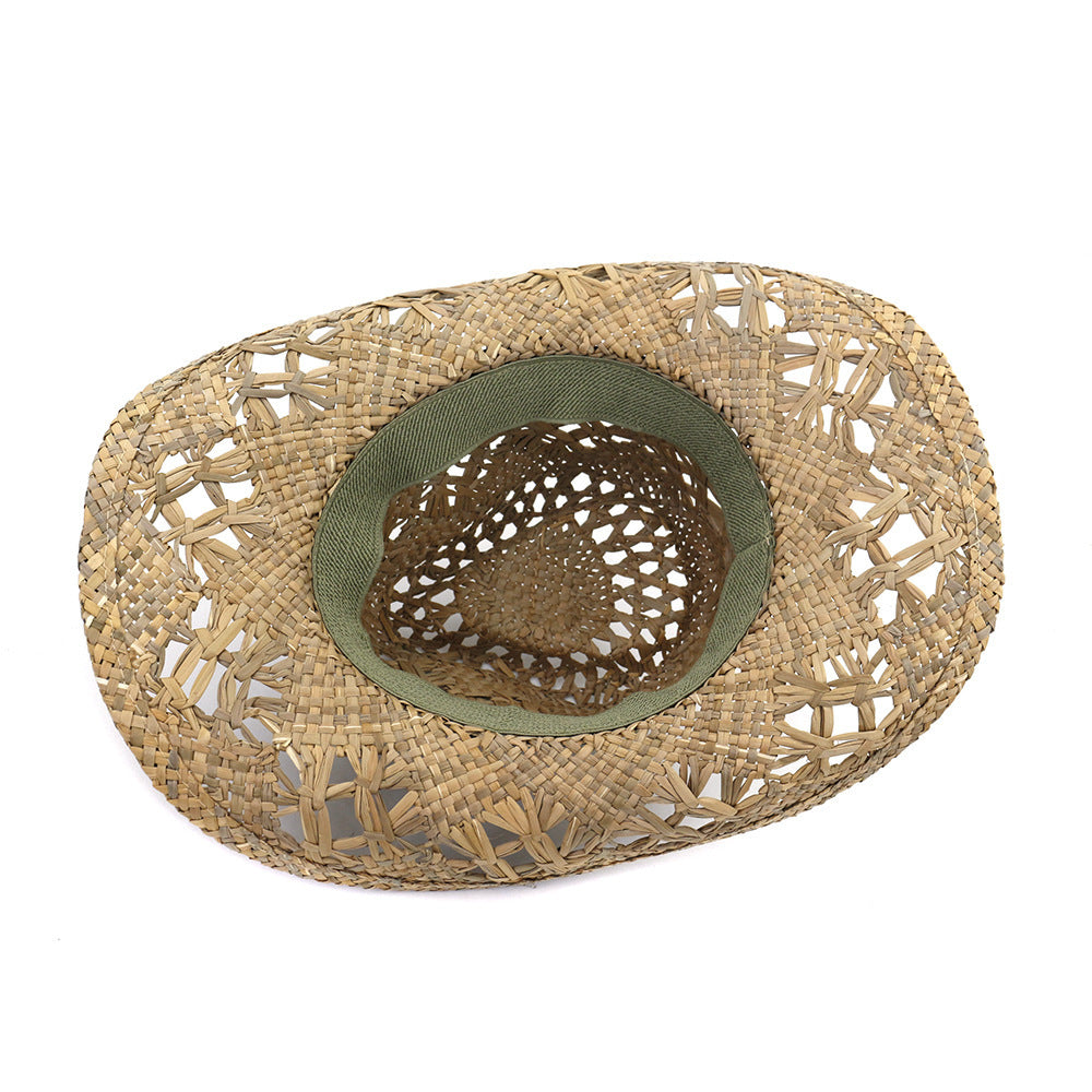 Natural Salt Grass Handmade Men's Cowboy Hat
