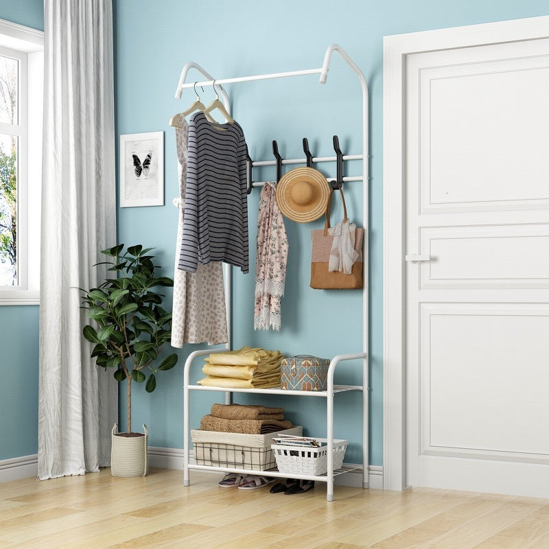 L Multi-Functional Coat Rack Shoe Rack