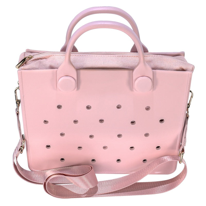 Waterproof EVA Handbag Punching Women's Tote Bags With Shoulder Strap For Women Hand Tote Bag Beach Bag