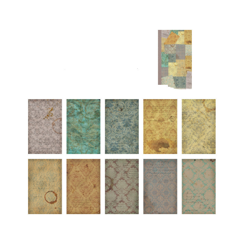 Baroque Palace Art Material Paper Retro Handbook