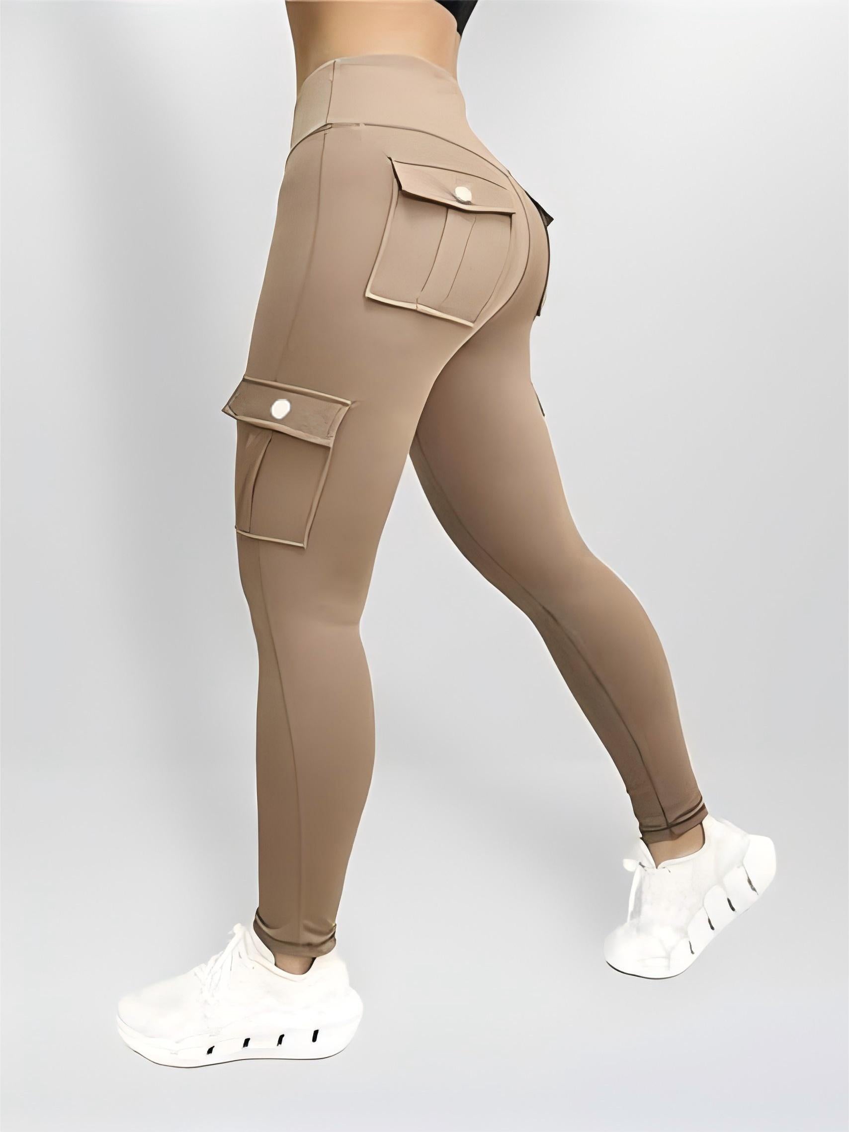 Plus Size High Waisted Plus Size Skinny Bottom Pants - Outer Wear For Running Fitness Workout Sports - Women's Pants