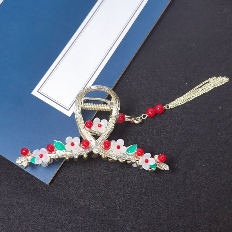 Butterflies With Tassels And Large Hair Clips