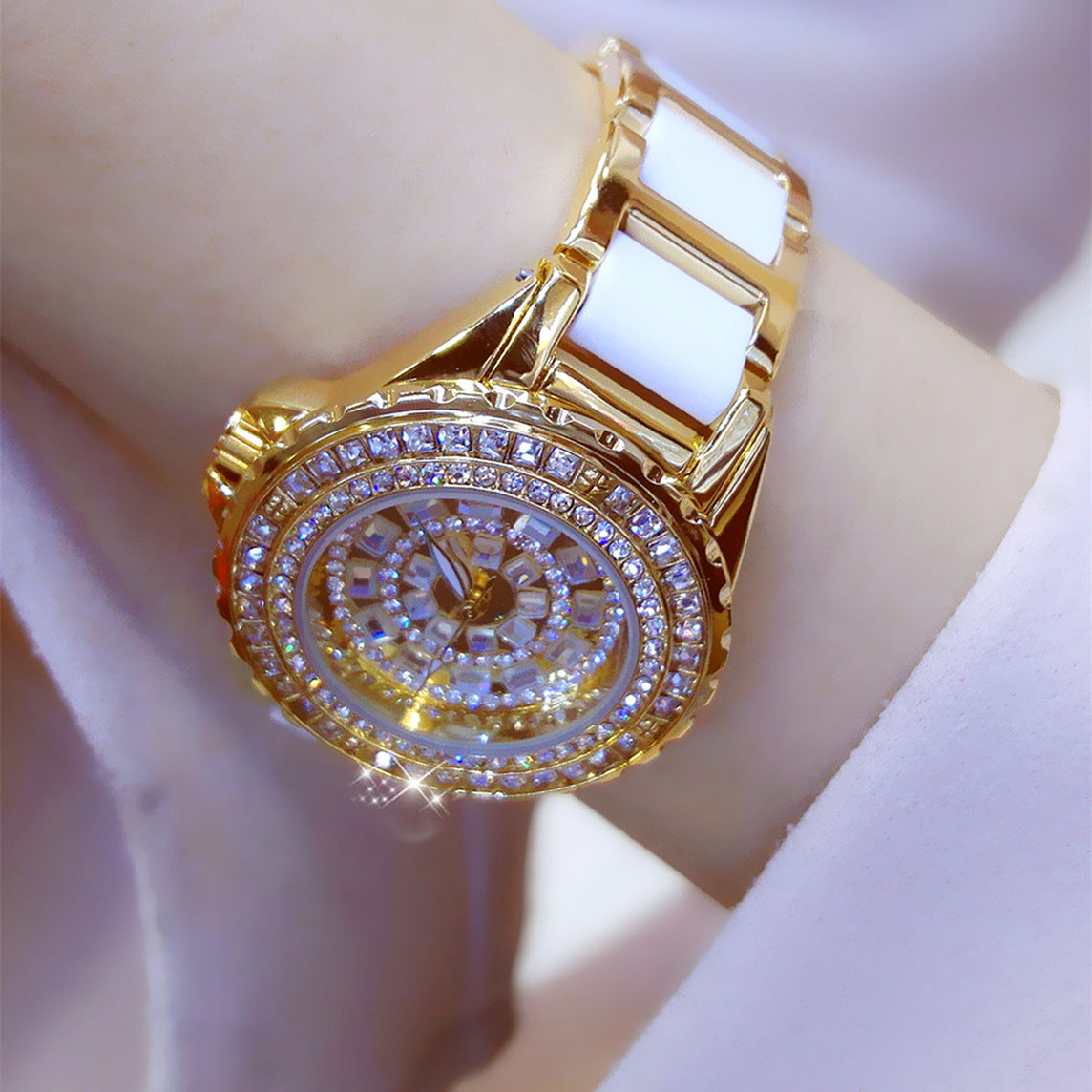Fashion Full Of Diamond Women Watch Bracelet Full Of Diamond Women