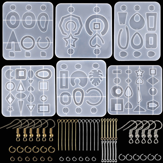 Resin Jewelry Silicone Molds Tools Set UV Epoxy