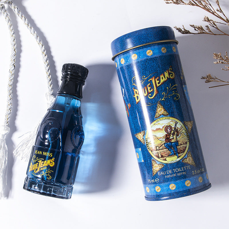 Blue Denim Cola Flavor Men's Perfume Azure Long-Lasting Natural Cologne 75mL