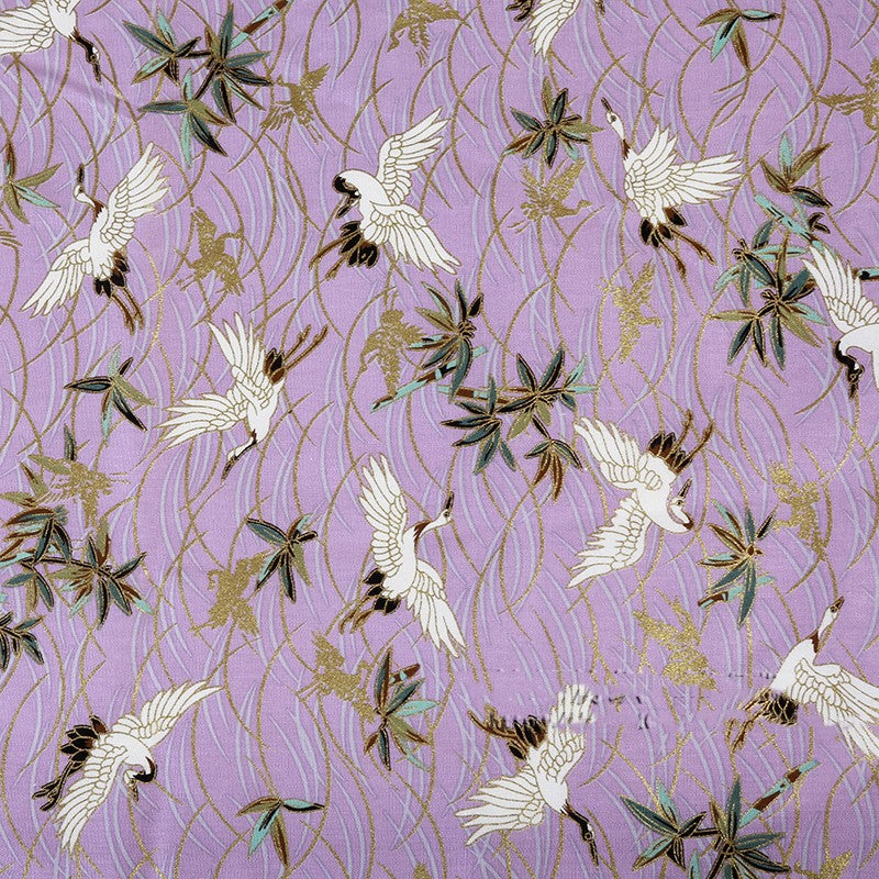 Handmade Chinese Style Cotton Kimono Cherry Blossom Printed Fabric