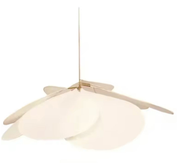 Fabric Dining Room Chandelier Living Room Bedroom Creative Petal Lamp