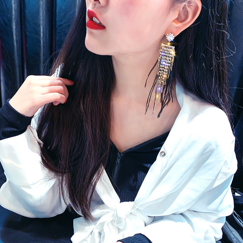 Feather Gold-Plated Earrings