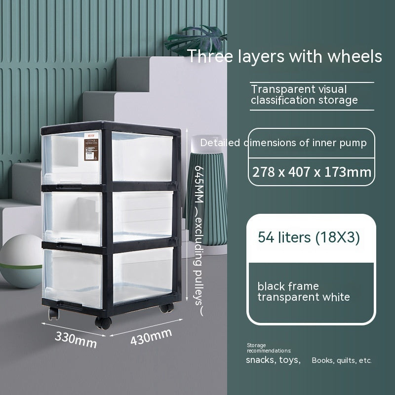 Drawer Storage Cabinet Multi-layer Clothes Plastic Locker