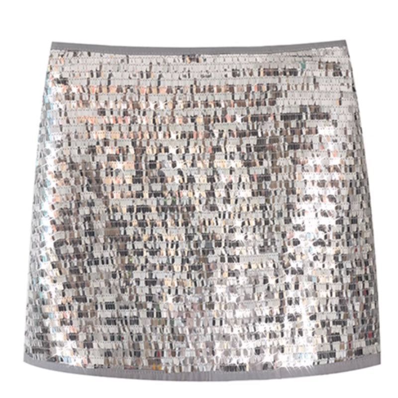 Heavy Industry Glitter Hot Girl High Waist Skirt