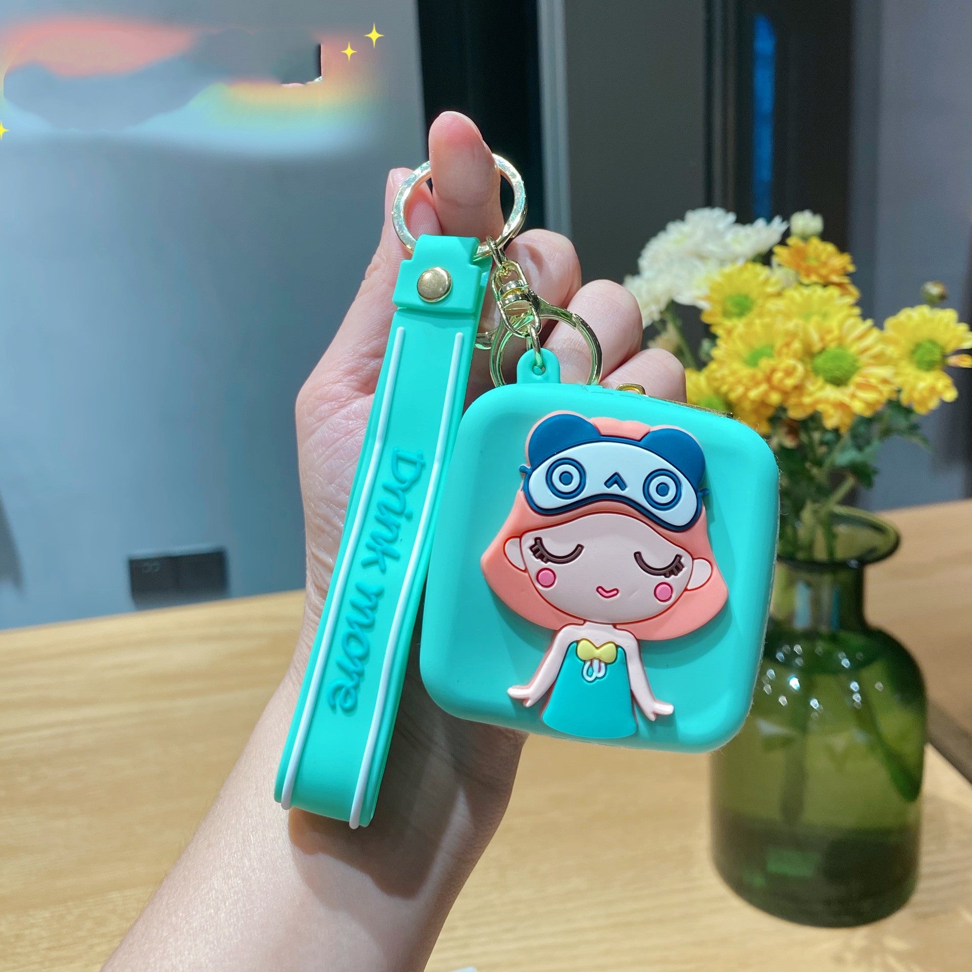 Cute Girl Silicone Earphone Bag Children's Coin Purse