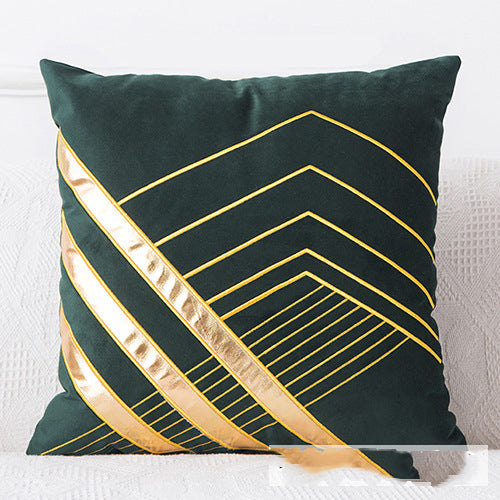 Golden Sofa Pillow Office Car Lumbar Cushion