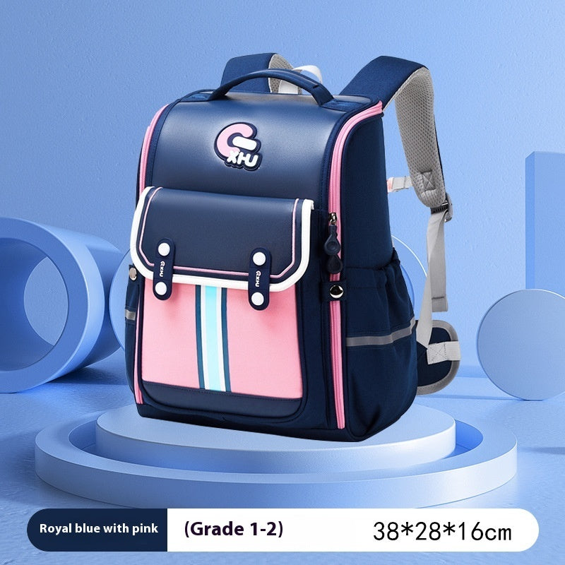 Primary School Boys And Girls Large Capacity 1-6 Grade Burden Reduction Waist Support Astronaut Bag