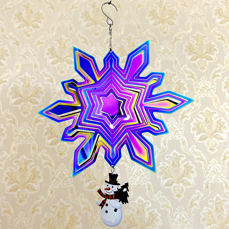 Snowflake Wind Turn 3D 3D Dynamic Garden