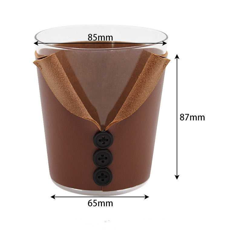 First Layer Cowhide Bar Whiskey Cup Cover