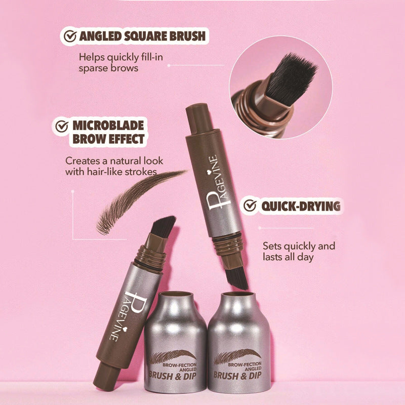 Brow Cream Big Brush Eyebrow Hairline Multi-Purpose Not Smudge Press Wild Eyebrow Pencil