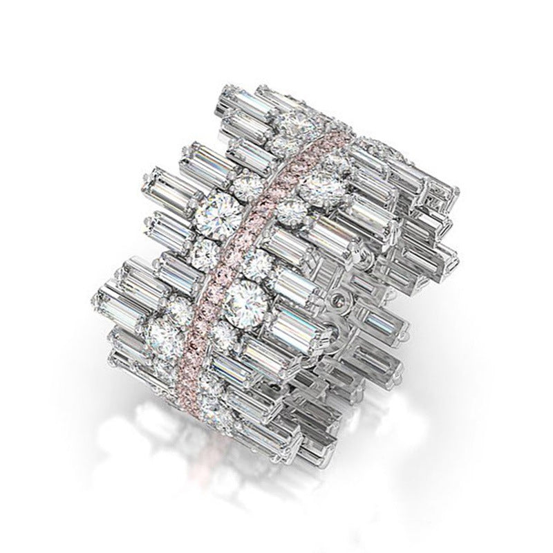 Irregular Luxury Micro Neira Ed Zirconium Ring