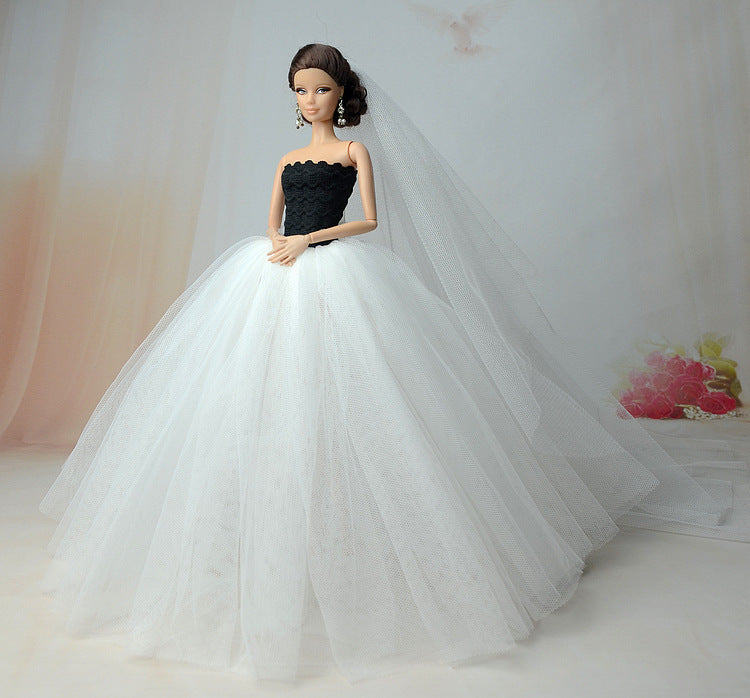 Wedding Dress Big Skirt Veil