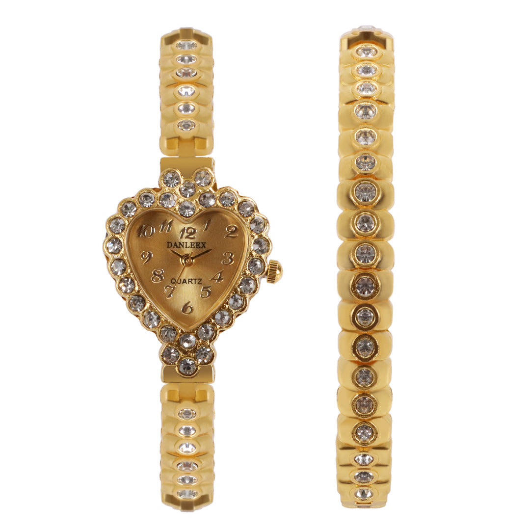 Fashion Personalized Diamond Women's Watch Heart-Shaped Rhinestone