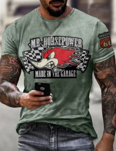 3D Digital Printing T-Shirt Short-Sleeved T-Shirt Top