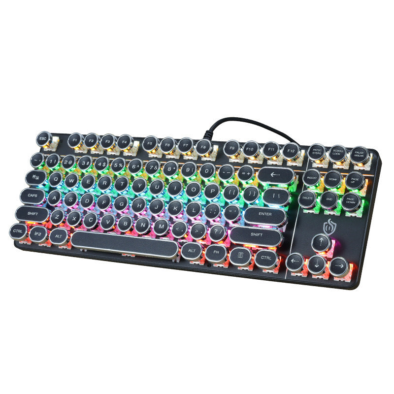 Punk Mechanical Keyboard 87 Keys Game Office