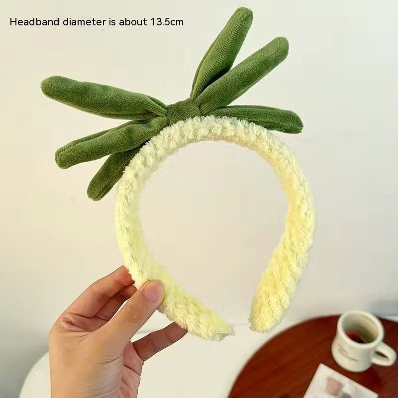 Cute Face Wash Hair Bands Female Cartoon Headwear Hair Band Headband Apply