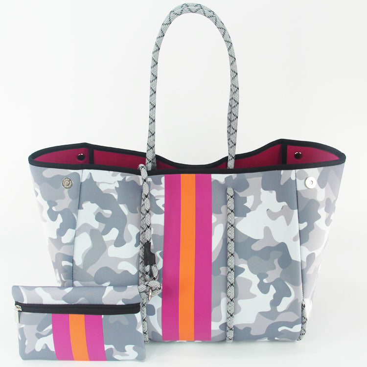 European And American Fashion Beach Bag Fashion Large-Capacity Shoulder Bag Neoprene