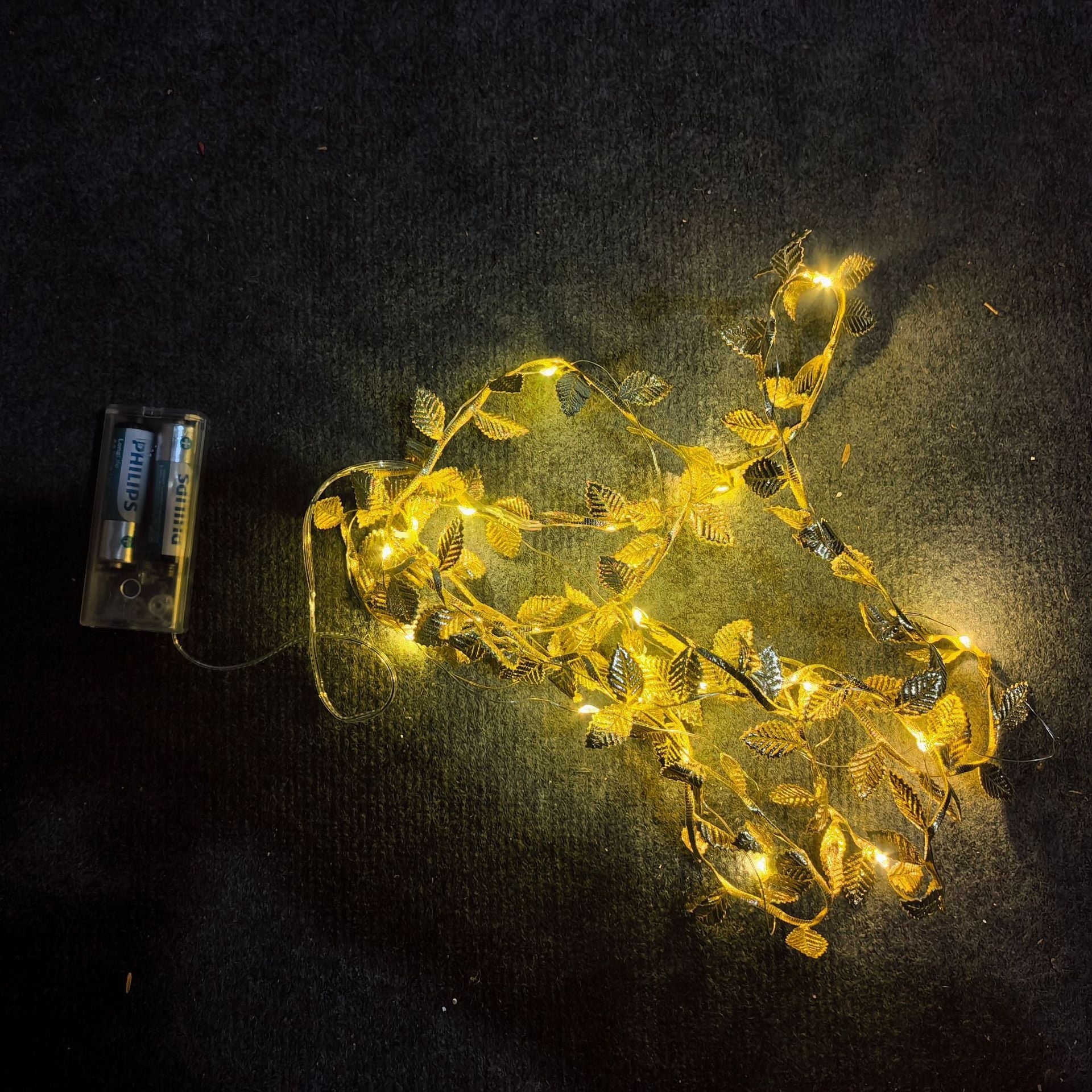 Christmas Decoration LED Golden Leaf Light