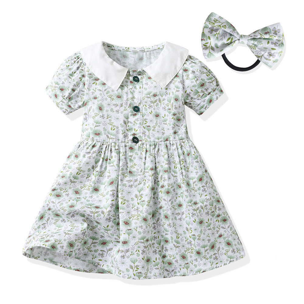Seaside Holiday Brother And Sister Girl Dress Boy's Clothing Short Sleeve Sister And Brother Fashion
