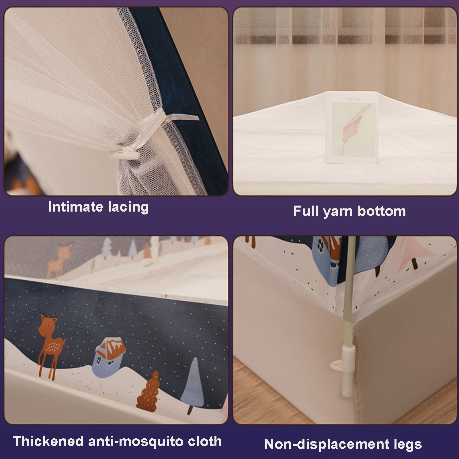 Double Door Zipper Foldable Dormitory Account