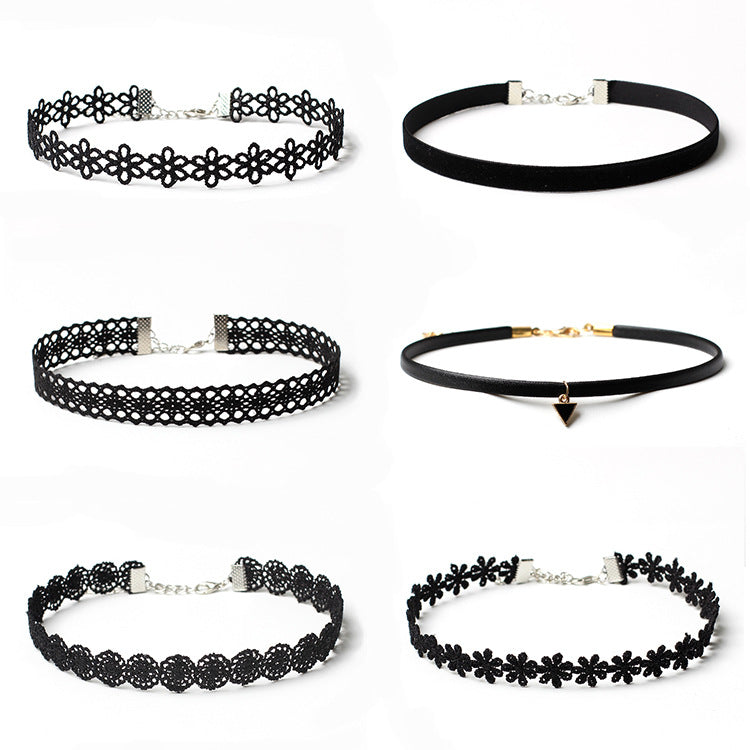 Simple Lolita Fake Collar Collar Necklace Combination Set