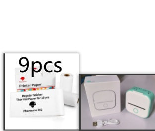 Portable Mini Thermal Label Printer Home Photo Printer Student Wrong Question Printer Bluetooth-Compatible Mini Label Printer Price Tag