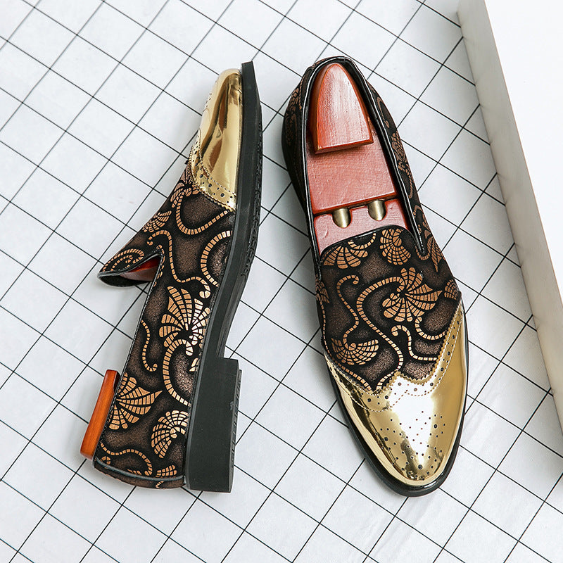 Plus Size Assorted Colors Slip On Feet Business Formal Wear Leather Shoes Men