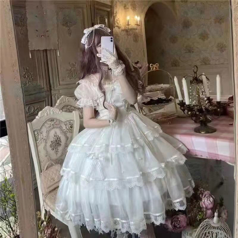Women's Sweet Mesh Lolita Princess Dress