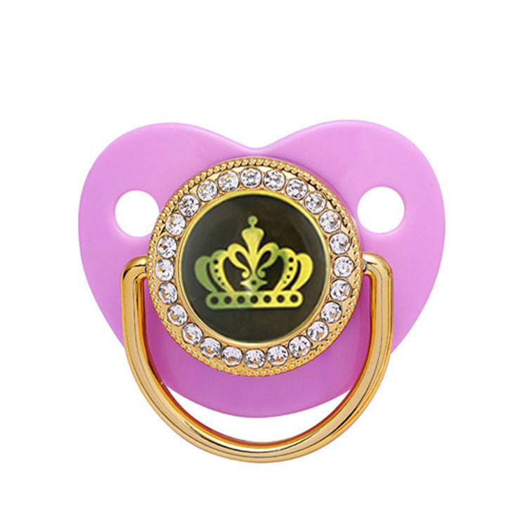 Black Epoxy Crown Pacifier