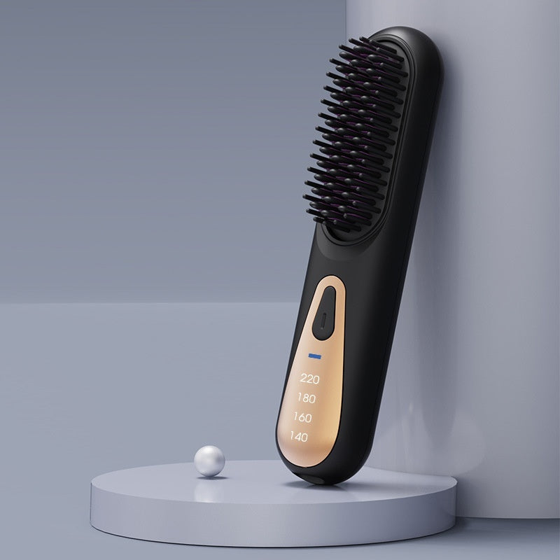 Anion Straight Comb Dual-Use Lazy Hair Curler