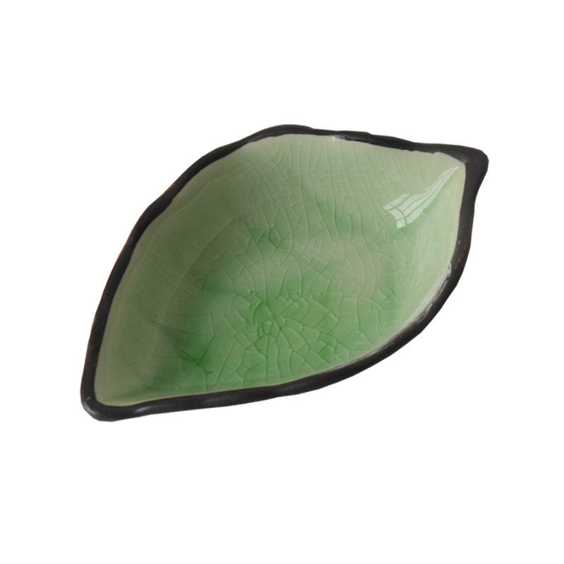 Kitchen Seasoning Dish Ice Cracked Glazed Bone Dish Vinegar Dish Soy Sauce Dish