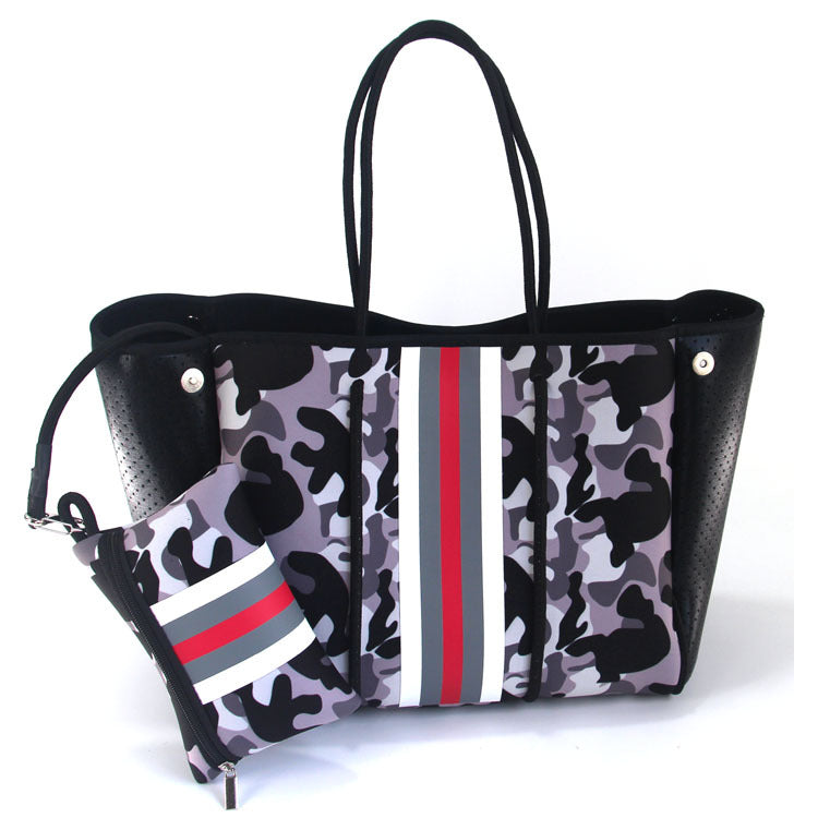European And American Fashion Beach Bag Fashion Large-Capacity Shoulder Bag Neoprene