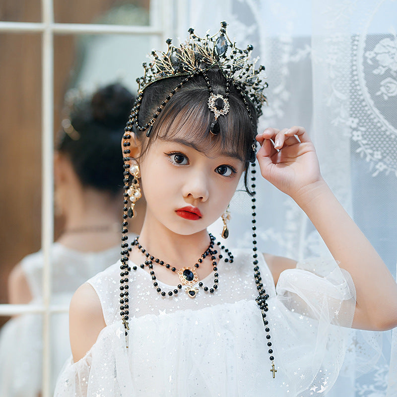 Children's Lolita Fringed Crown Catwalk Crown Hair Accessories