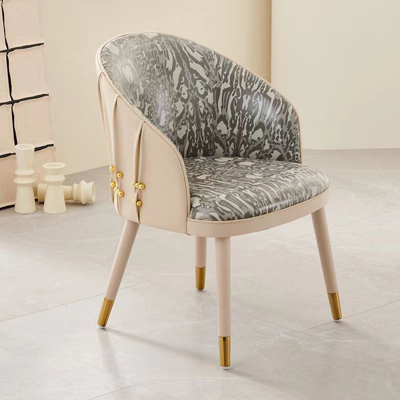 Fabric-Back Dining Home Leisure Chair