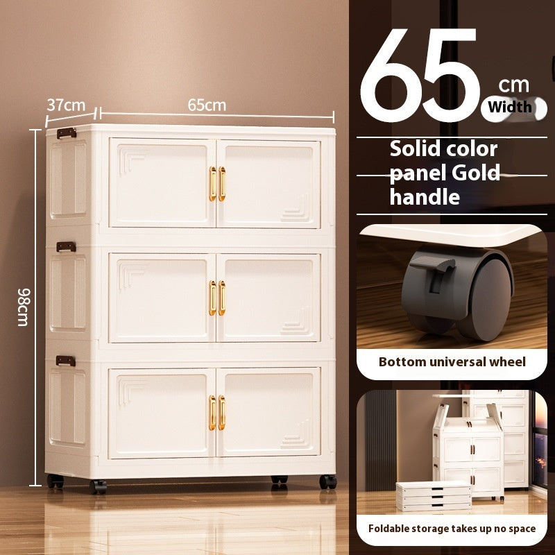 Installation-Free Removable Folding Storage Cabinet Locker
