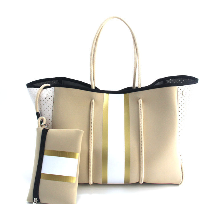 European And American Fashion Beach Bag Fashion Large-Capacity Shoulder Bag Neoprene