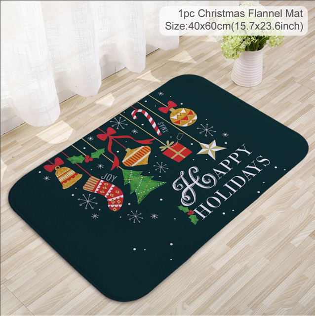 Outdoor Cotton Rug For Santa Claus Celebration