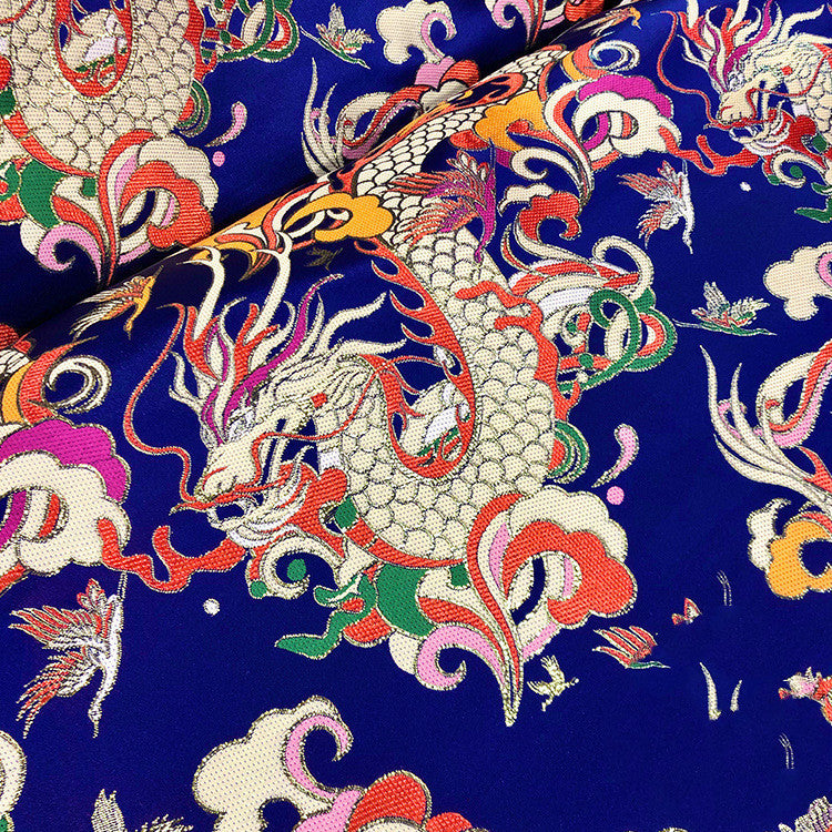 Dragon Brocade Gold Thread Dragon Fabric