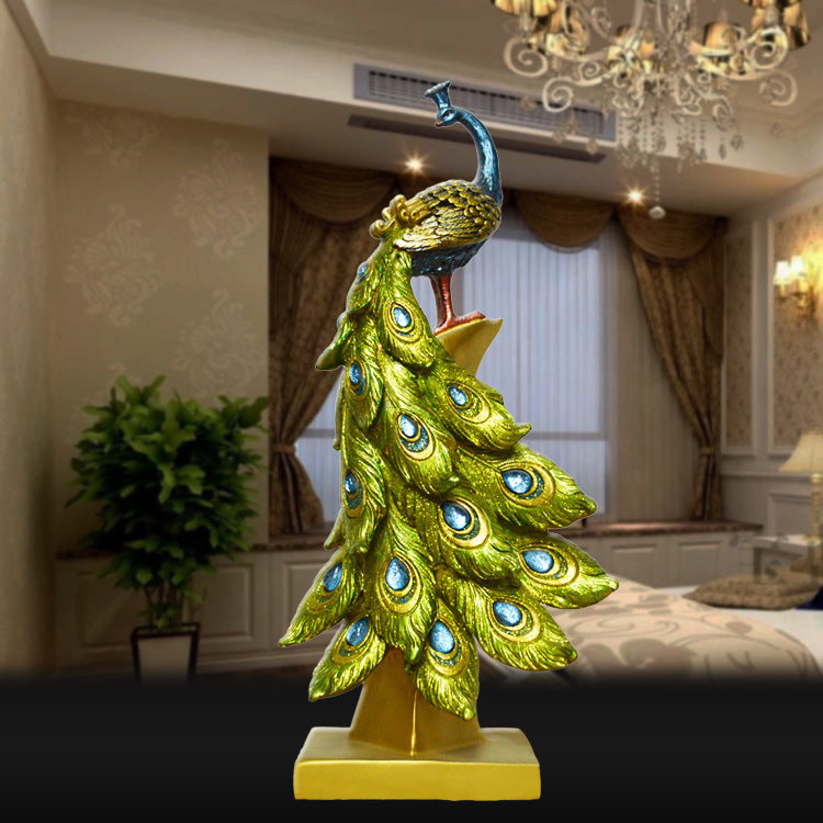 Lovers Peacock Creative Home Furnishing Resin Crafts Decoration