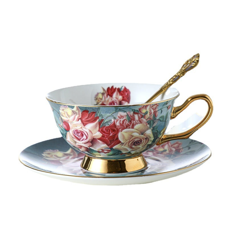 Exquisite Coffee Cup European Light Luxury Tea Set